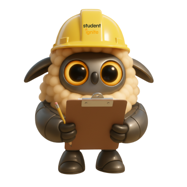 Herbot construction worker holding a clipboard for onboarding checklist